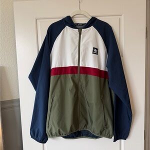 Adidas windbreaker Navy and Olive